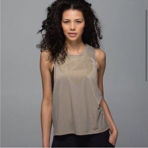 Lululemon Cardio Squad Tank Gold Bronze - Picture 1 of 9